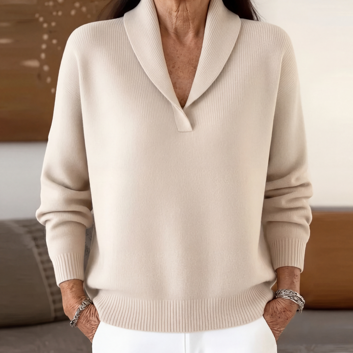 Margaret | The Forgiving-Fit V-Neck Jumper