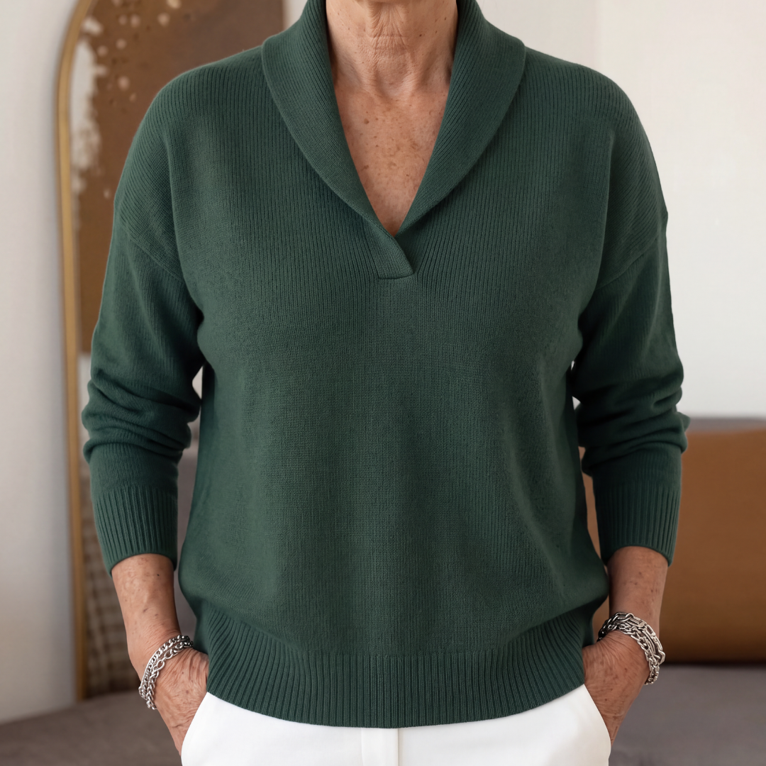 Margaret | The Forgiving-Fit V-Neck Jumper