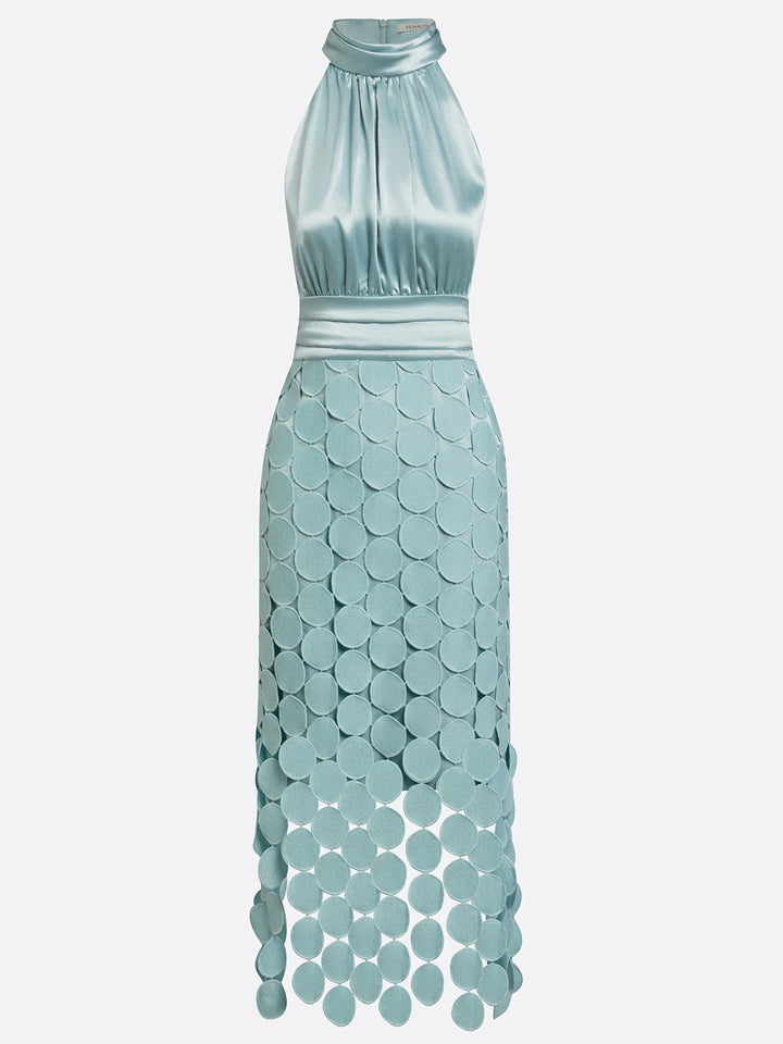 Vivienne | Elegant Halter Midi Dress