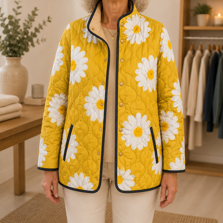 Yara | Vintage Charming Floral Quilted Jacket