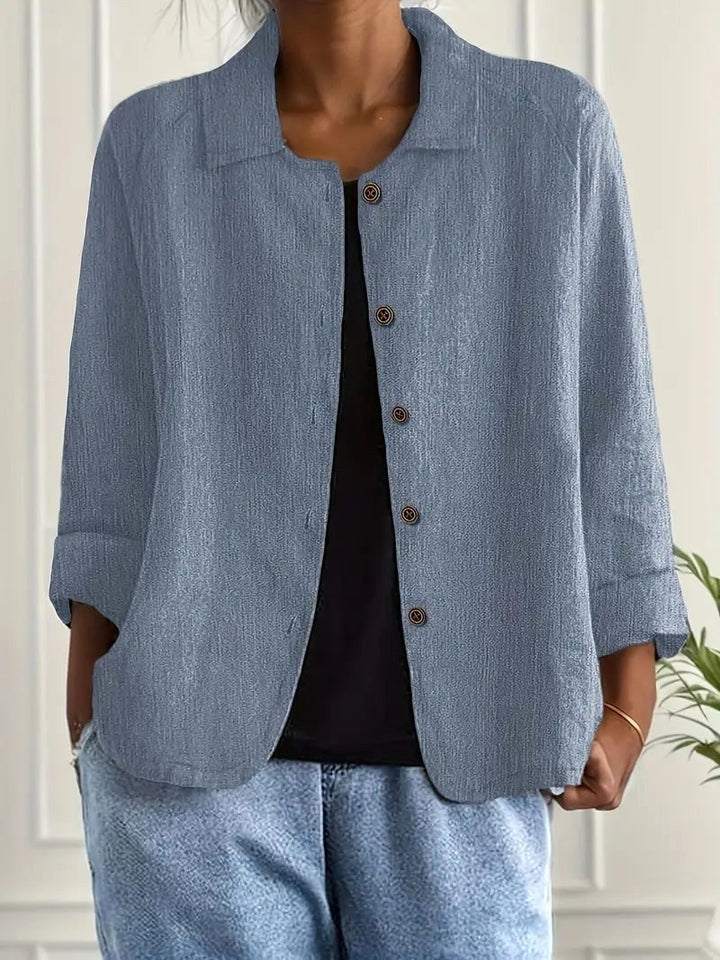 Evelyn | Relaxed Button-Front Blouse
