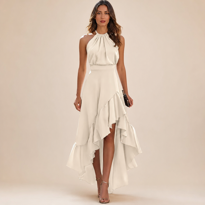 Juliette | Elegant Ruffle-Hem Maxi Dress