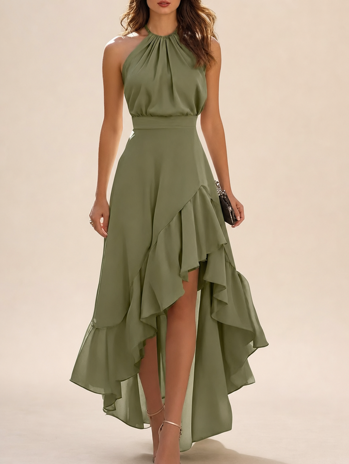 Juliette | Elegant Ruffle-Hem Maxi Dress