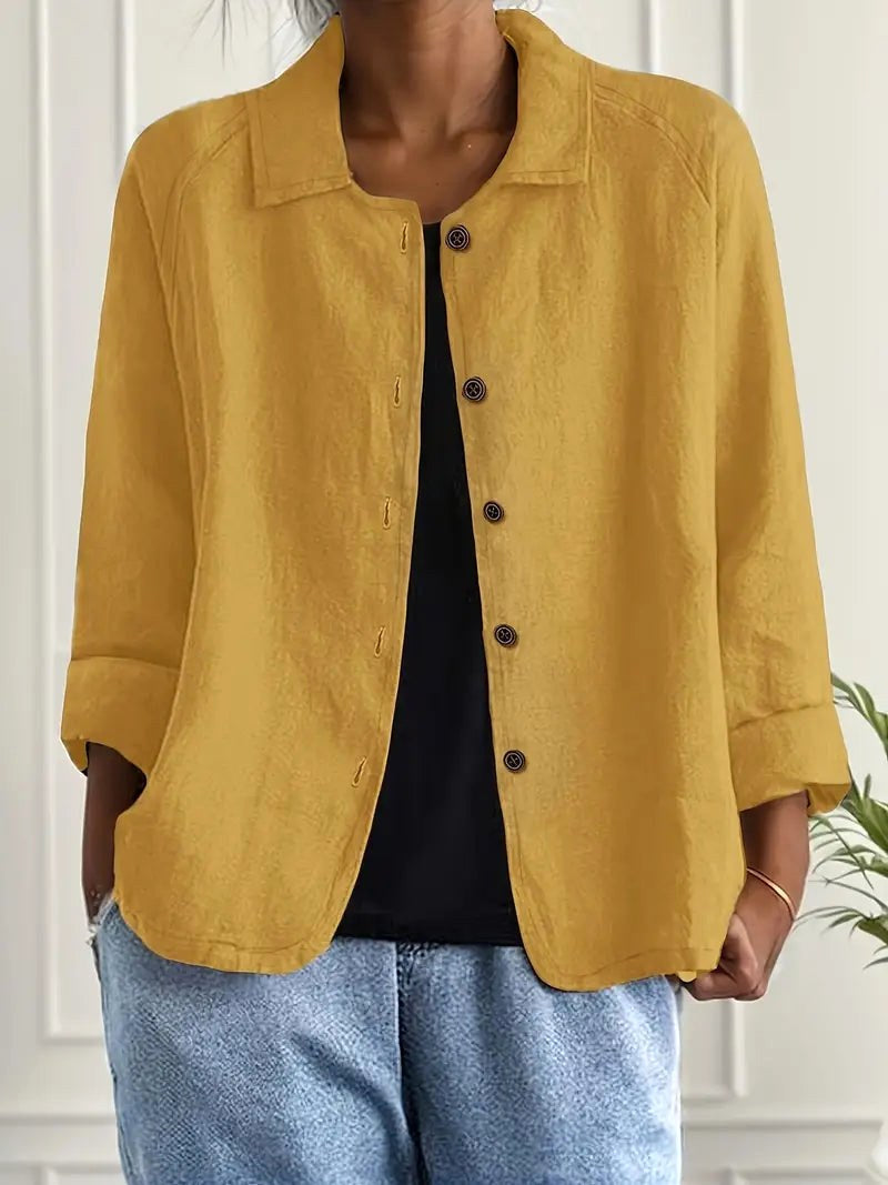 Evelyn | Relaxed Button-Front Blouse