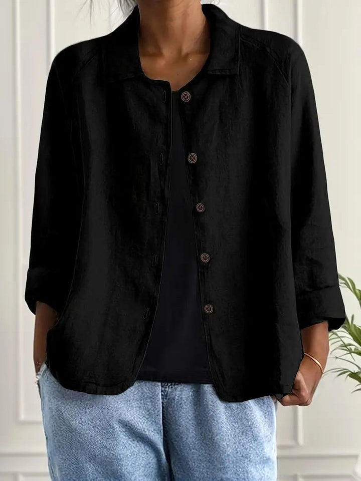 Evelyn | Relaxed Button-Front Blouse