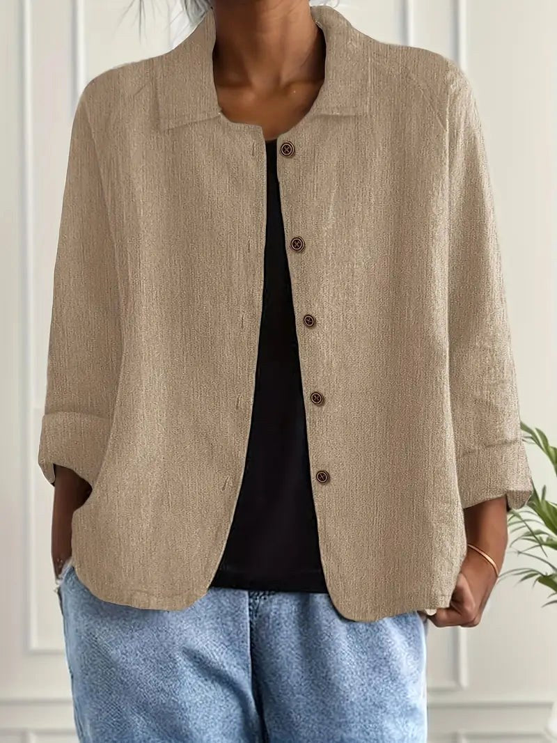 Evelyn | Relaxed Button-Front Blouse