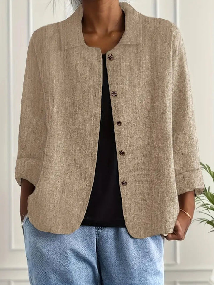 Evelyn | Relaxed Button-Front Blouse
